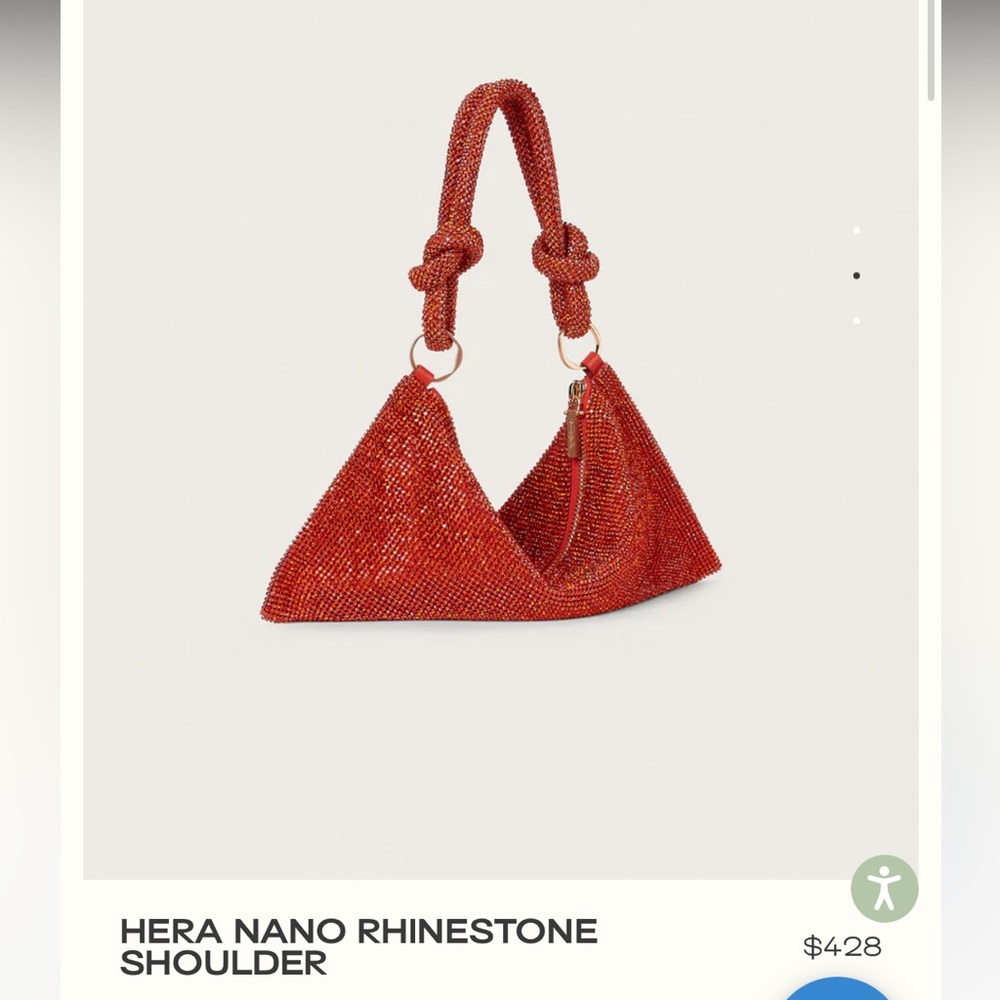 NWT Cult Gaia Hera Nano Rhinestone Shoulder Bag